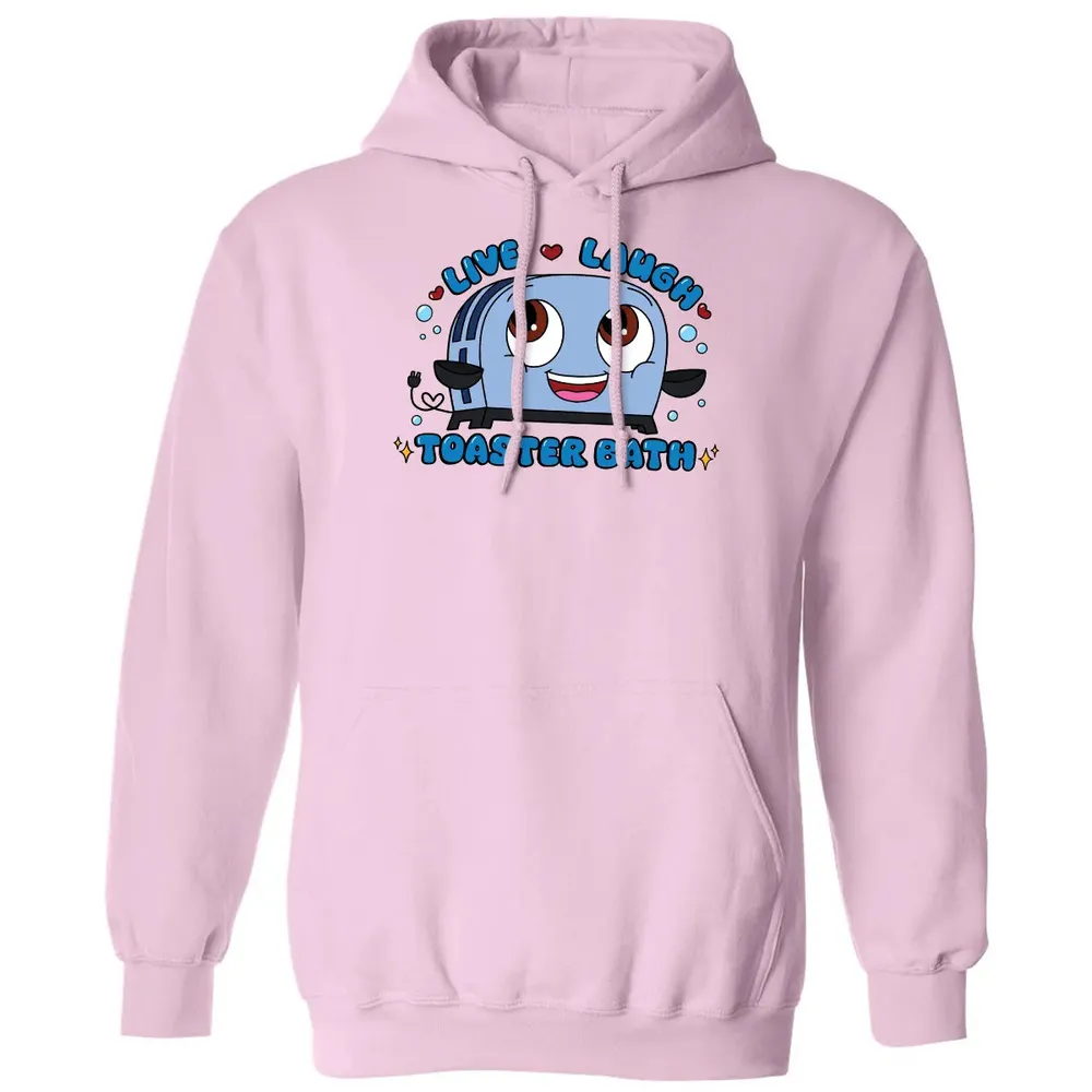 Live Laugh Toaster Bath Classic Unisex Hoodie - 3