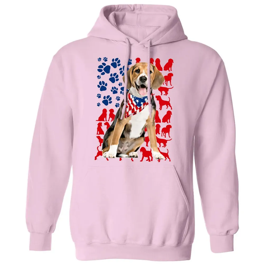 Beagles 4th Of July Classic Unisex Hoodie - 3