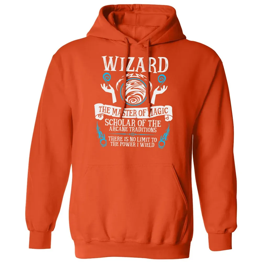WIZARD, The Master of Magic (White Text) Classic Unisex Hoodie - 10