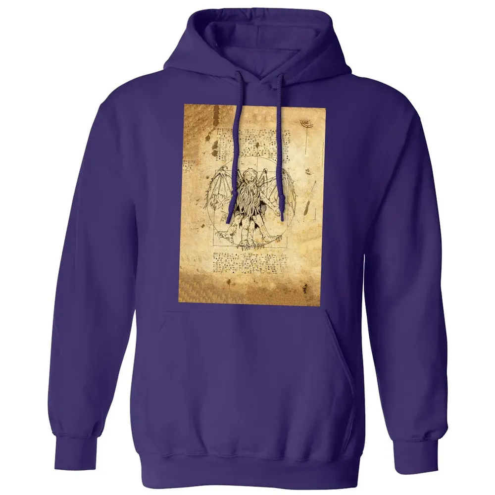 Cthulhu Vitruvian Classic Unisex Hoodie - 6