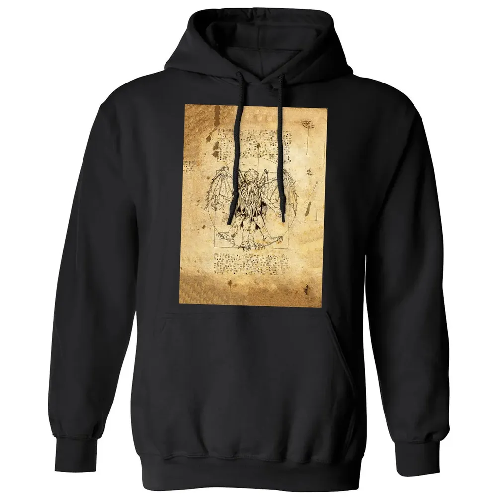 Cthulhu Vitruvian Classic Unisex Hoodie - 11