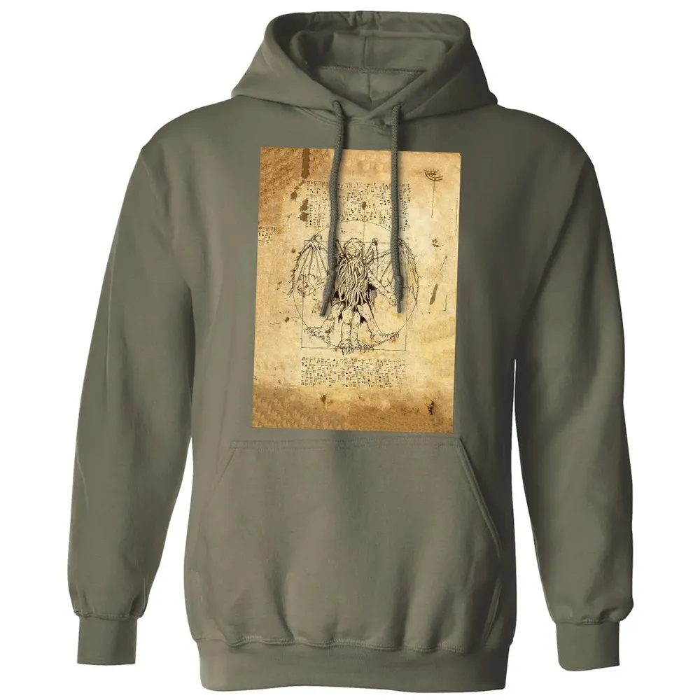 Cthulhu Vitruvian Classic Unisex Hoodie - 4