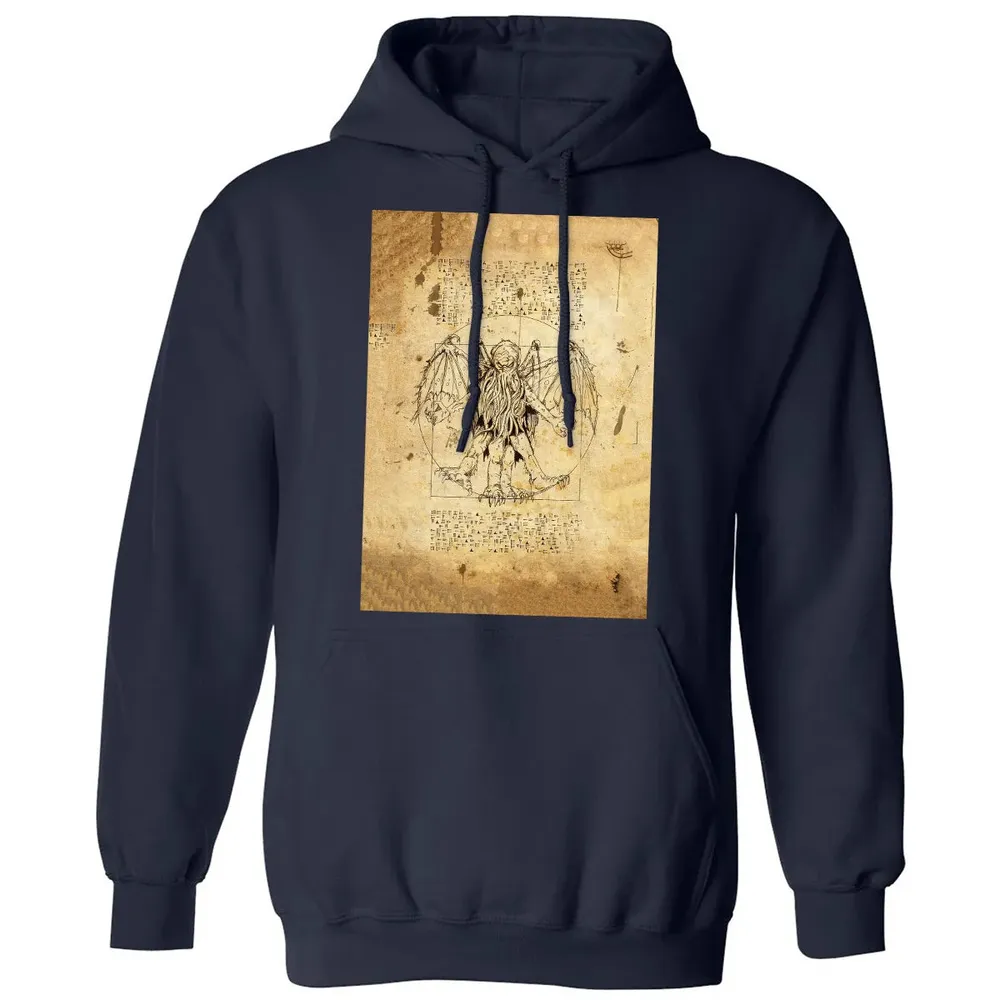 Cthulhu Vitruvian Classic Unisex Hoodie - 8