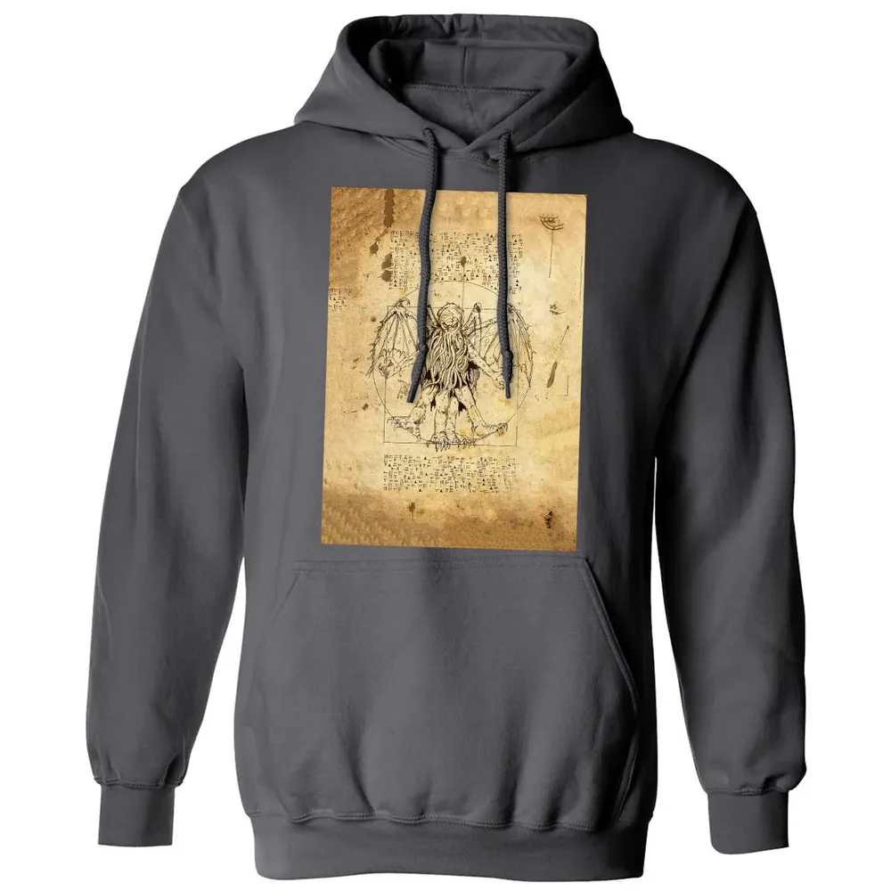 Cthulhu Vitruvian Classic Unisex Hoodie - 7