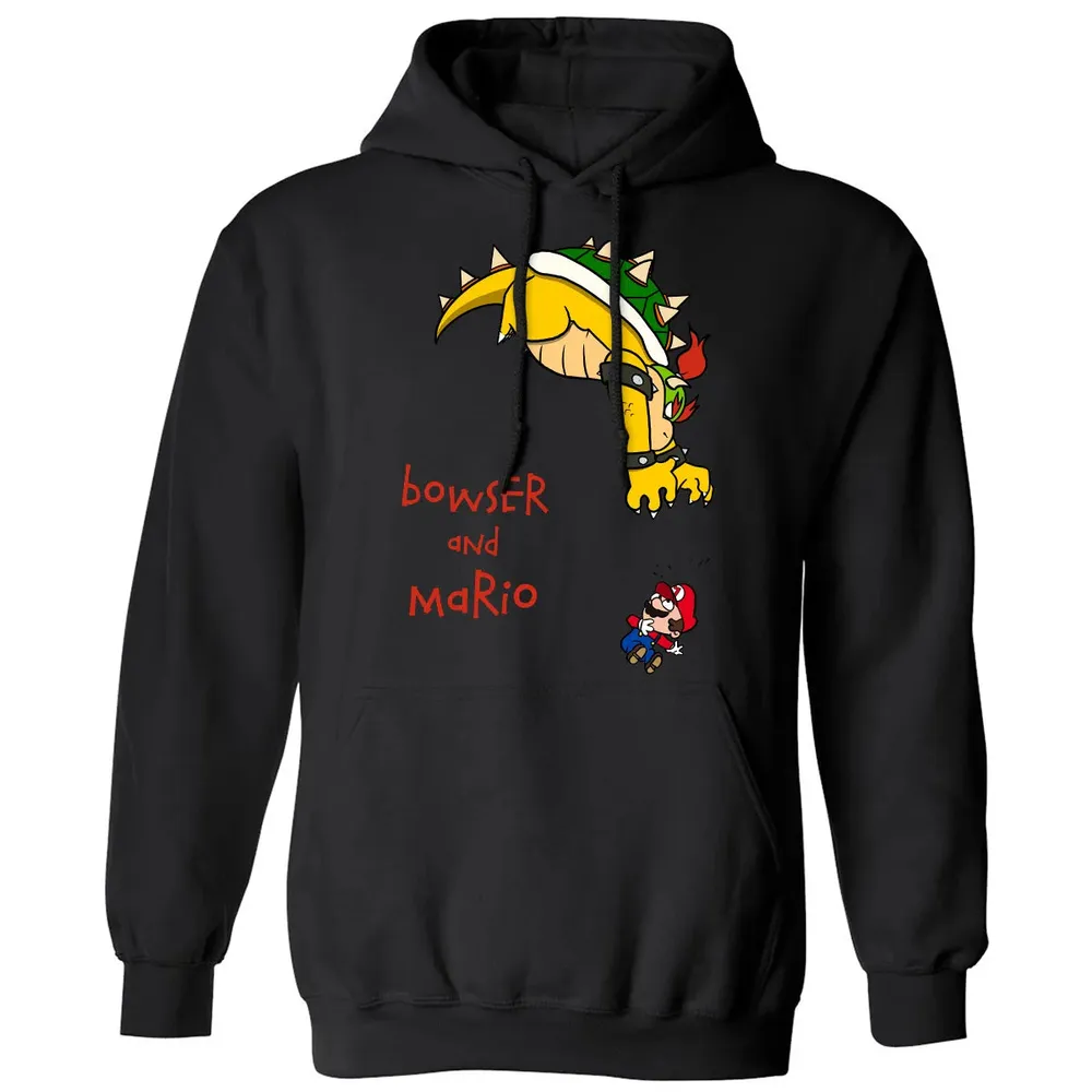 Bowser And Mario Classic Unisex Hoodie - 11