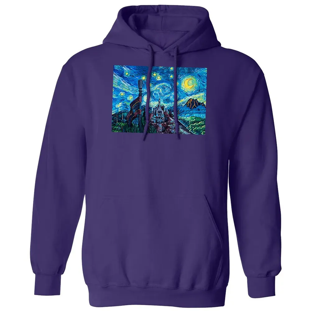 Over The Castle Poster Classic Unisex Hoodie - 6