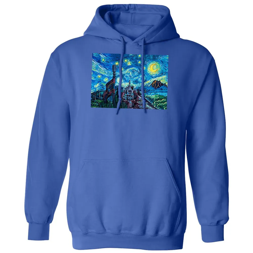 Over The Castle Poster Classic Unisex Hoodie - 9
