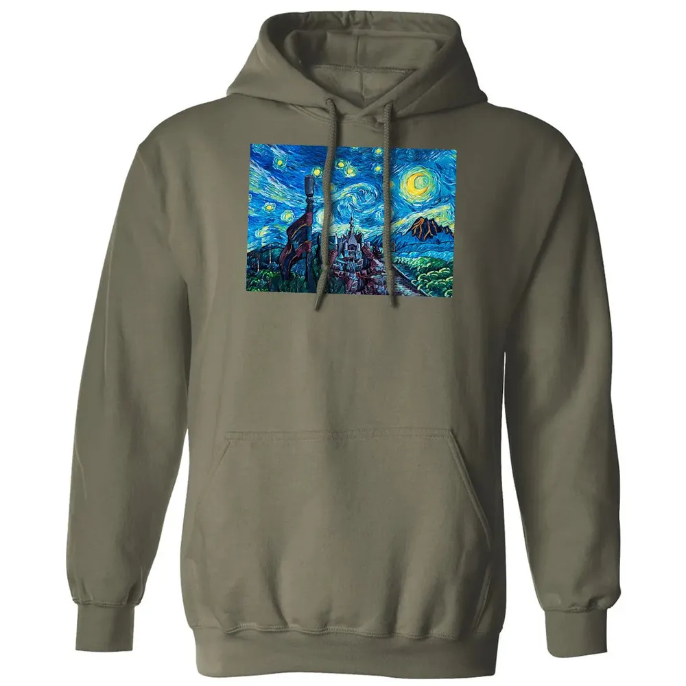 Over The Castle Poster Classic Unisex Hoodie - 4