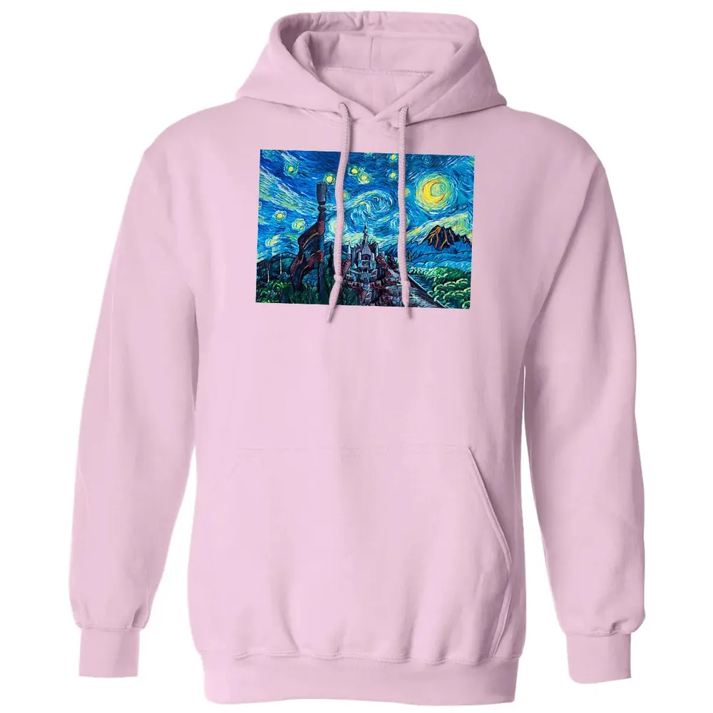 Over The Castle Poster Classic Unisex Hoodie - 3