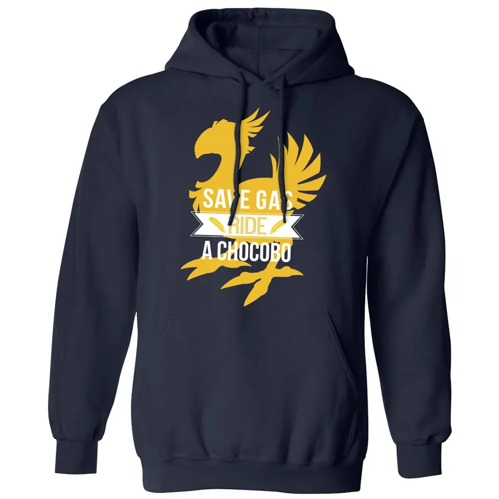 Fantasy Save Gas Ride a Chocobo Classic Unisex Hoodie - 2