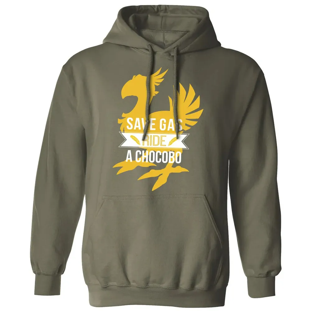 Fantasy Save Gas Ride a Chocobo Classic Unisex Hoodie - 4