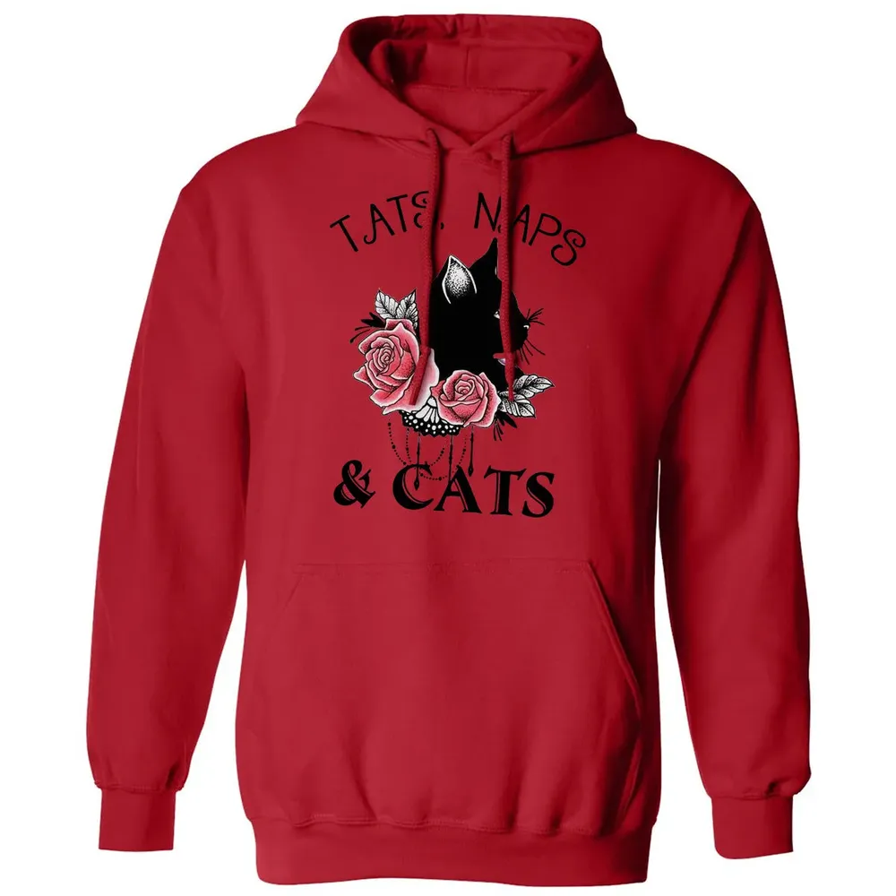 Tats, Naps & Cats Classic Unisex Hoodie - 5