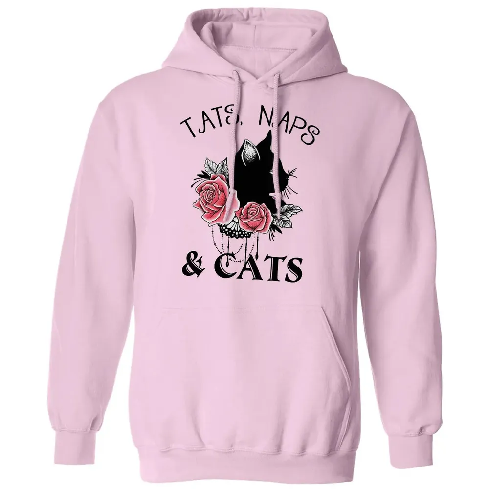 Tats, Naps & Cats Classic Unisex Hoodie - 3
