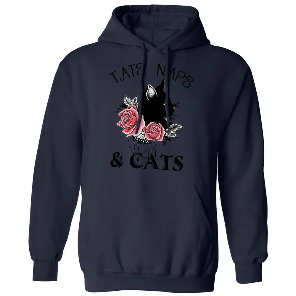 Tats, Naps & Cats Classic Unisex Hoodie - 8