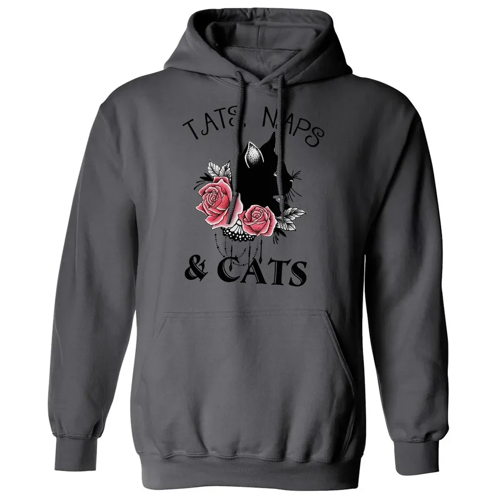 Tats, Naps & Cats Classic Unisex Hoodie - 7