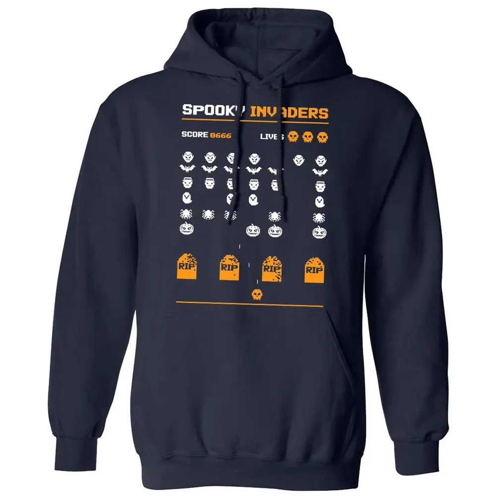 Spooky Invaders Classic Unisex Hoodie - 2