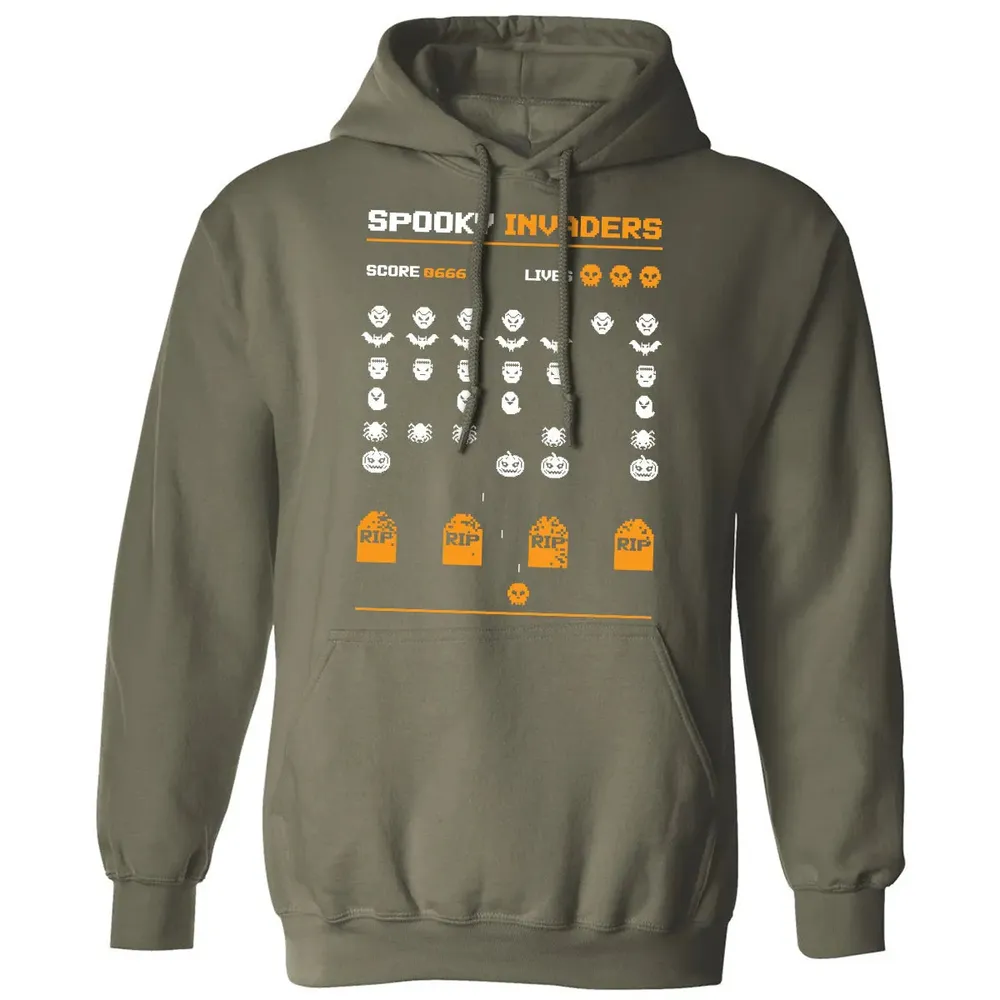 Spooky Invaders Classic Unisex Hoodie - 4