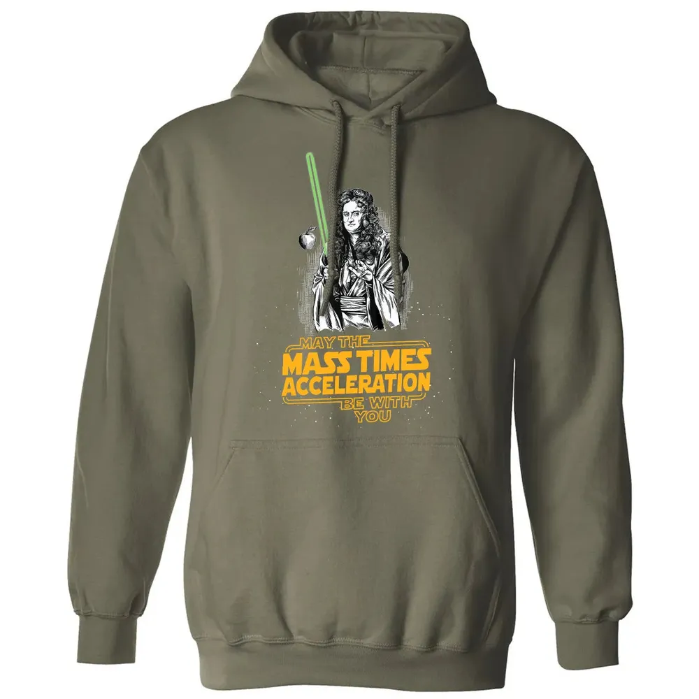 May The Mass Times Acceleration Be With You Classic Unisex Hoodie - 4