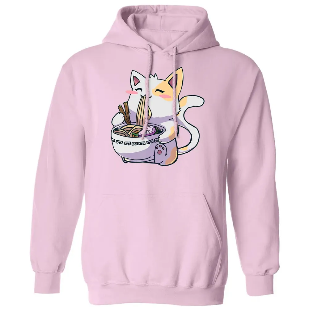 Ramen  Cat T Kawaii Anime  Japanese Gift Classic Unisex Hoodie - 3