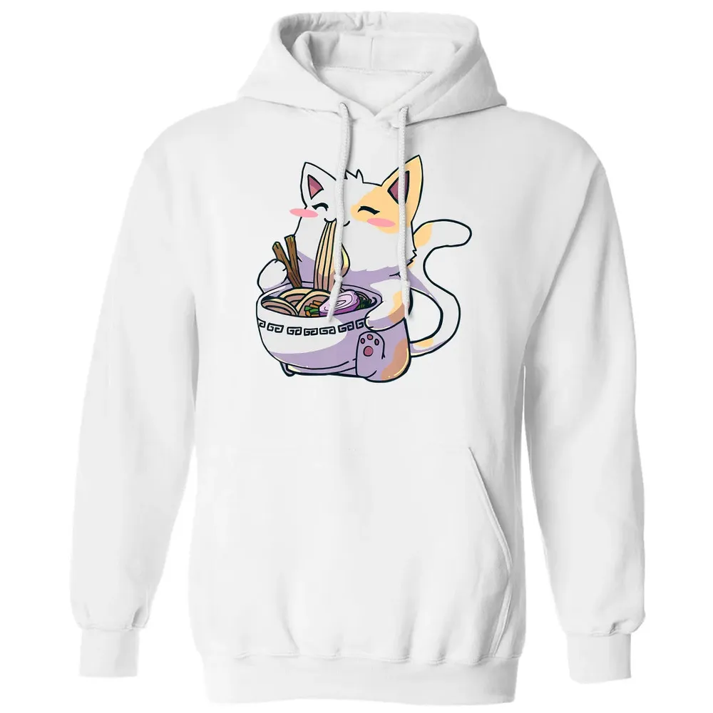 Ramen  Cat T Kawaii Anime  Japanese Gift Classic Unisex Hoodie - 11