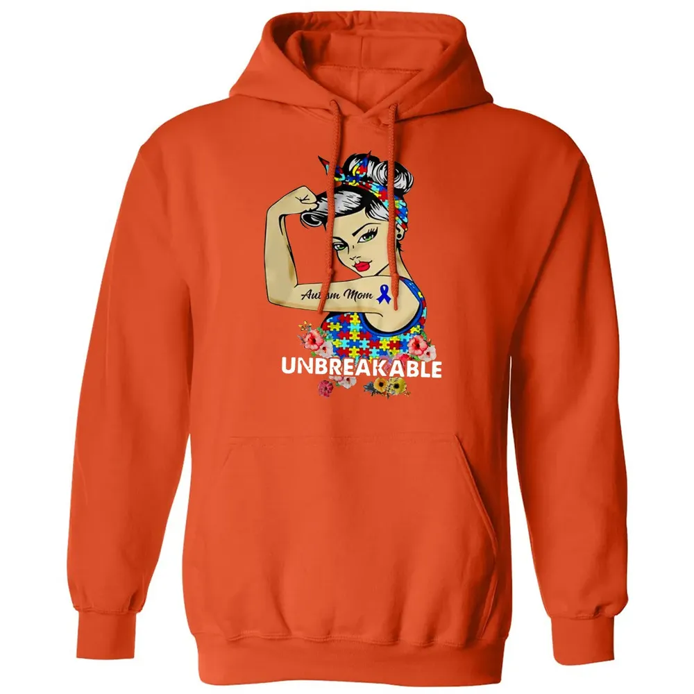Autism Mom - Unbreakable Classic Unisex Hoodie - 10