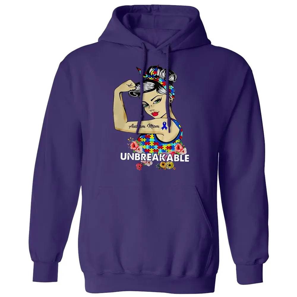 Autism Mom - Unbreakable Classic Unisex Hoodie - 6