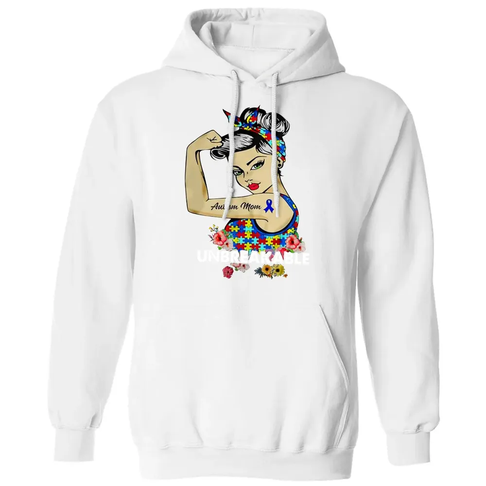 Autism Mom - Unbreakable Classic Unisex Hoodie - 11