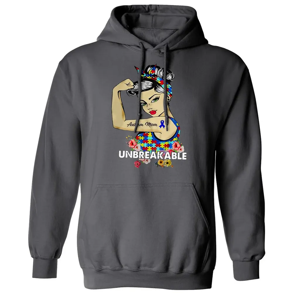 Autism Mom - Unbreakable Classic Unisex Hoodie - 7