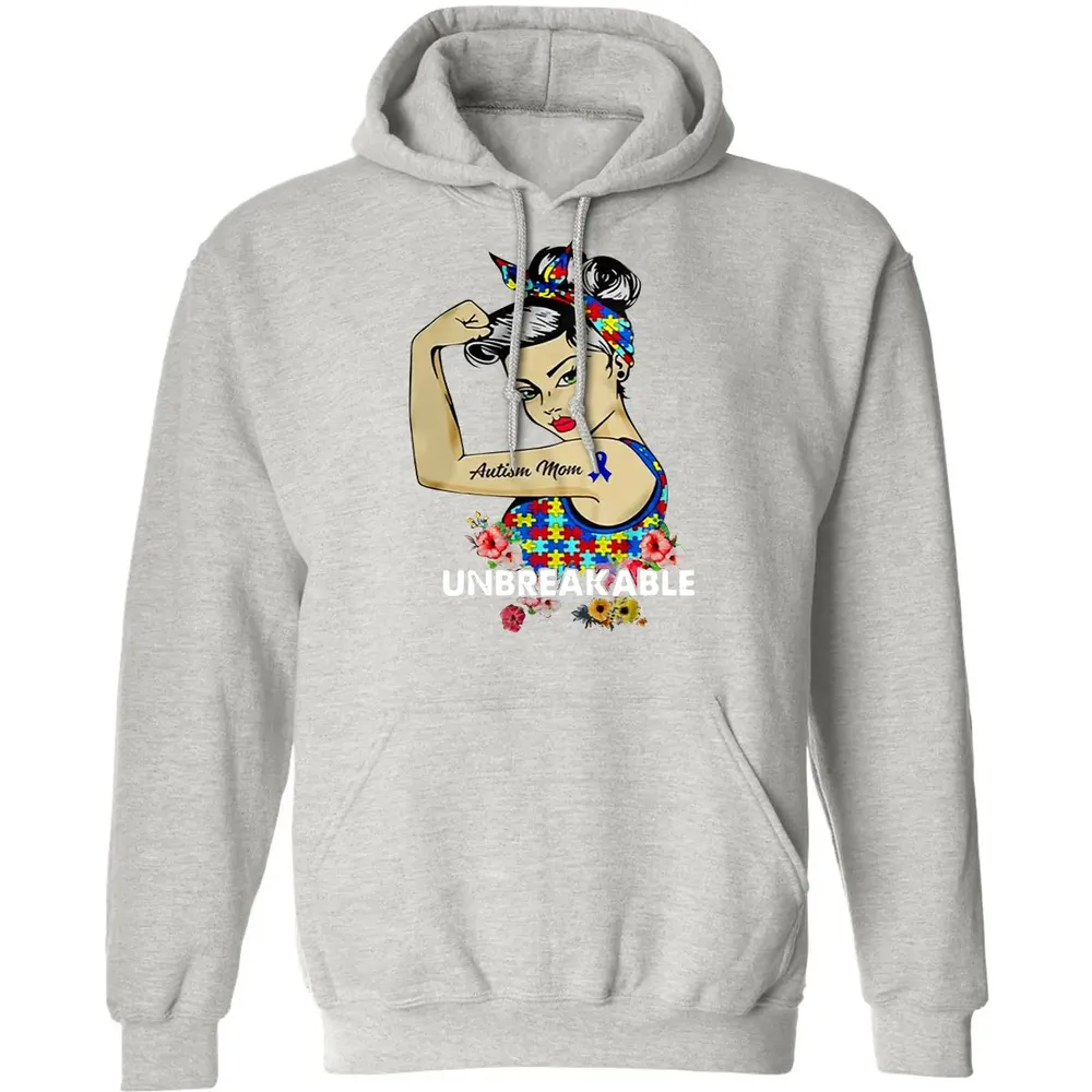 Autism Mom - Unbreakable Classic Unisex Hoodie - 8
