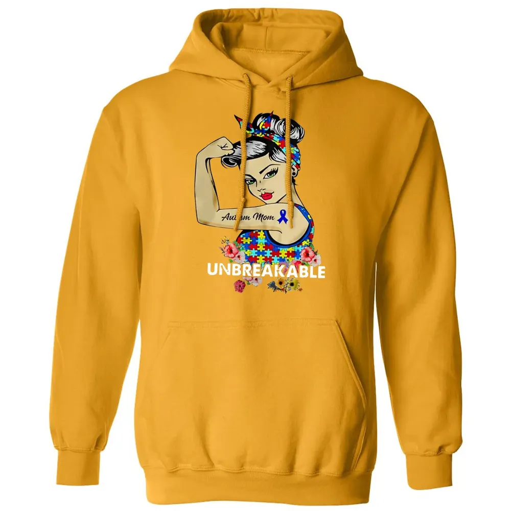 Autism Mom - Unbreakable Classic Unisex Hoodie - 12
