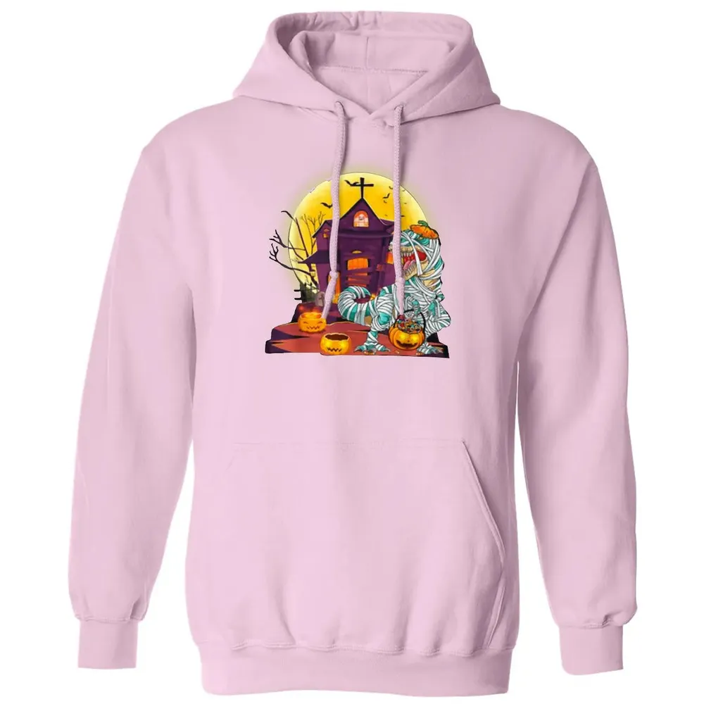 Dinosaur Mummy Halloween Classic Unisex Hoodie - 3