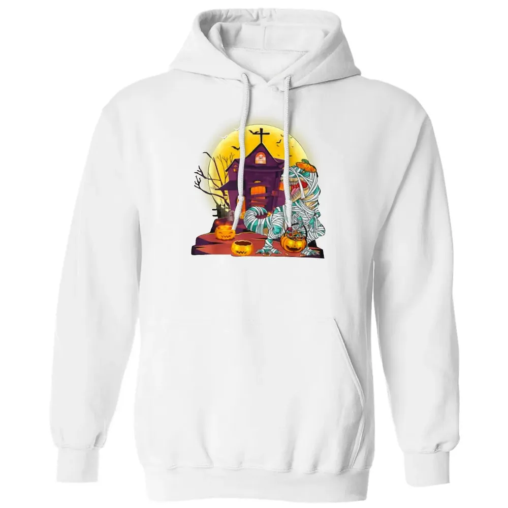 Dinosaur Mummy Halloween Classic Unisex Hoodie - 11