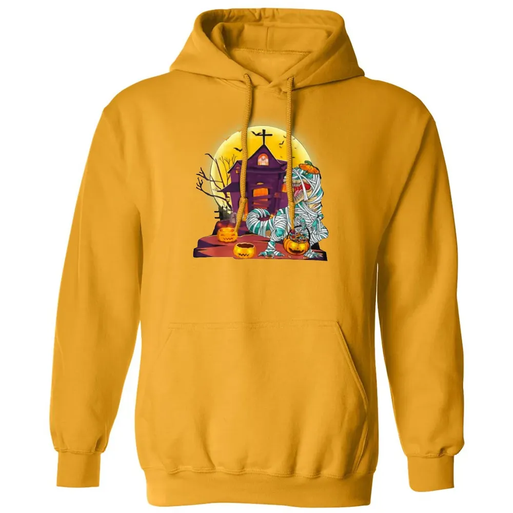 Dinosaur Mummy Halloween Classic Unisex Hoodie - 12