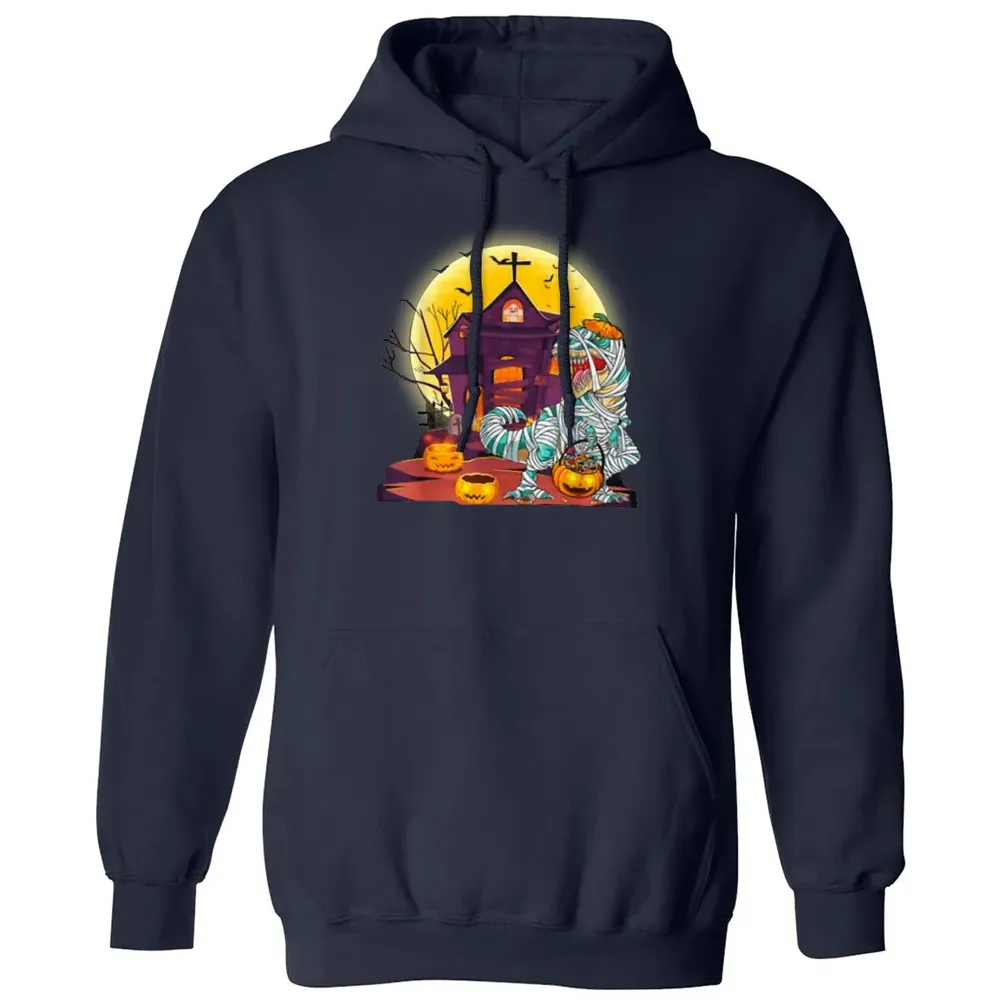 Dinosaur Mummy Halloween Classic Unisex Hoodie - 2