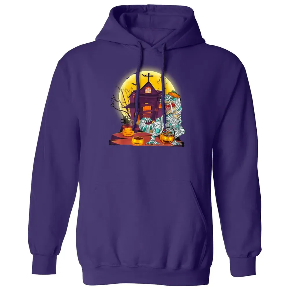 Dinosaur Mummy Halloween Classic Unisex Hoodie - 6