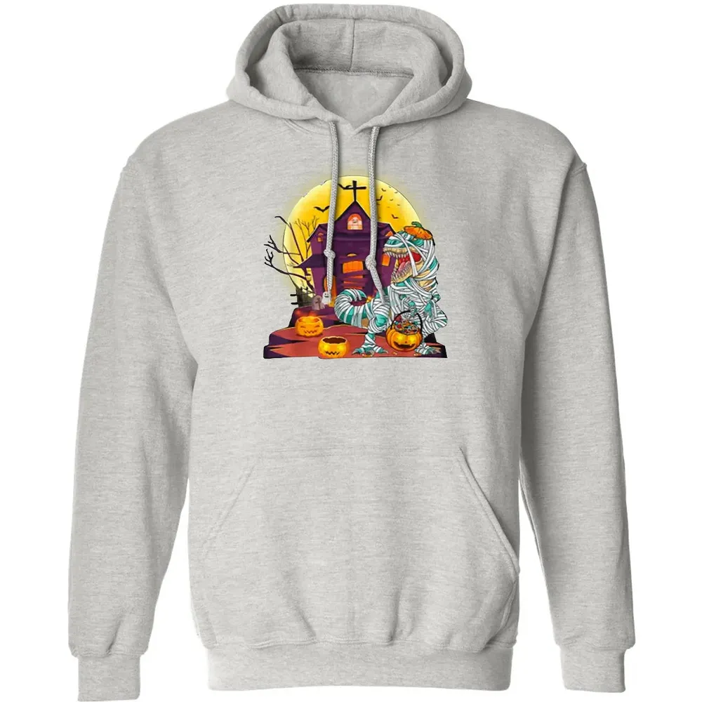 Dinosaur Mummy Halloween Classic Unisex Hoodie - 8