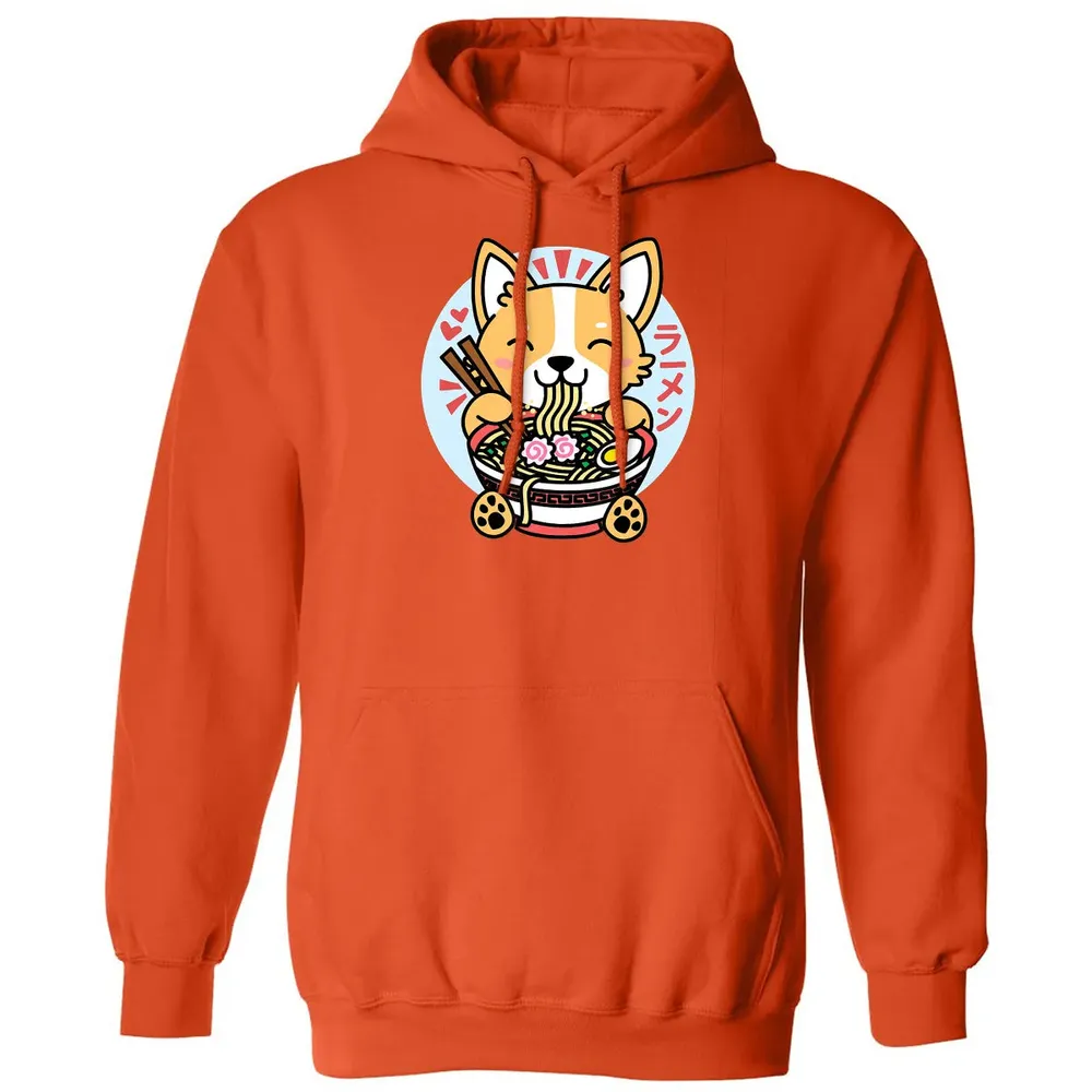 Kawaii Ramen  Cute Anime Dog Corgi Japanese Noodles Classic Unisex Hoodie - 10
