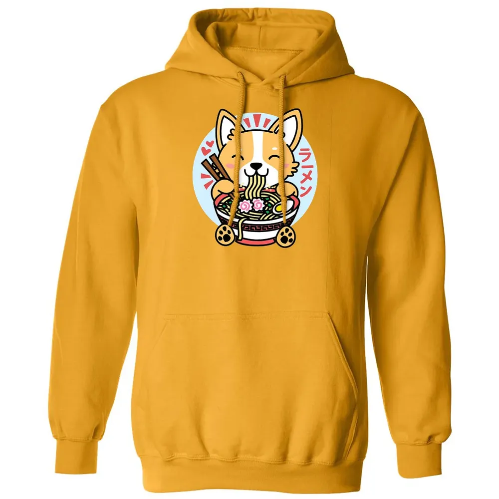 Kawaii Ramen  Cute Anime Dog Corgi Japanese Noodles Classic Unisex Hoodie - 12