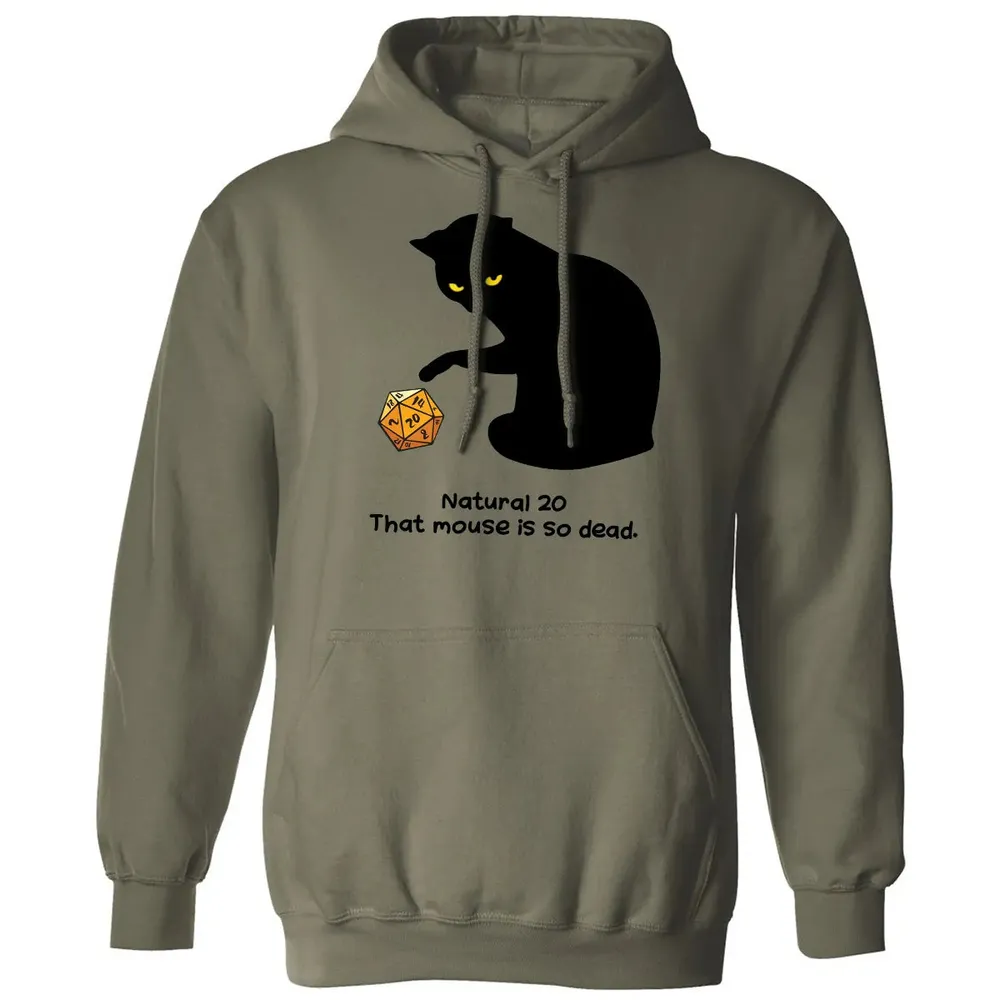 Cat Got Nat 20 Classic Unisex Hoodie - 4