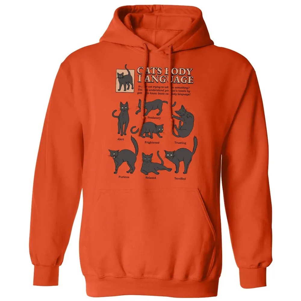Cats Body Language Classic Unisex Hoodie - 10