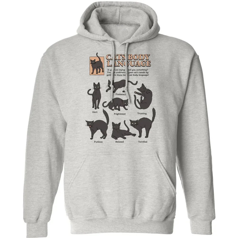 Cats Body Language Classic Unisex Hoodie - 2