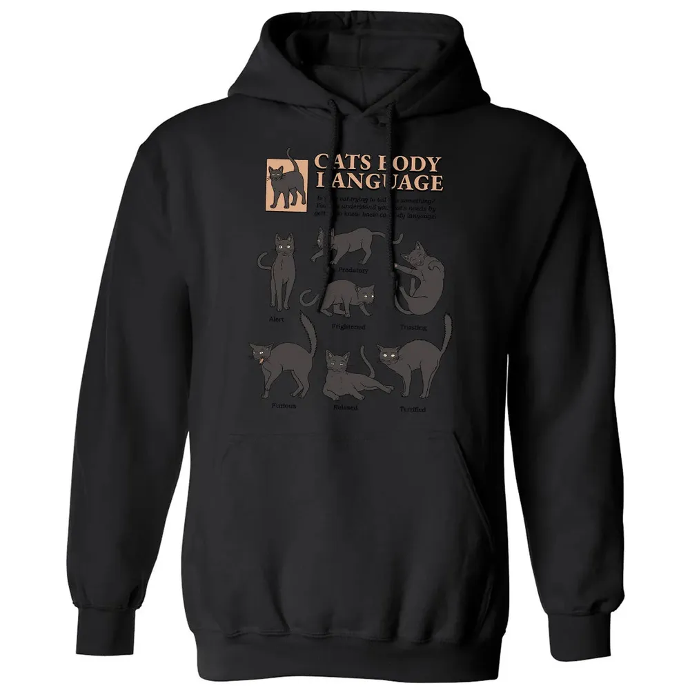 Cats Body Language Classic Unisex Hoodie - 11