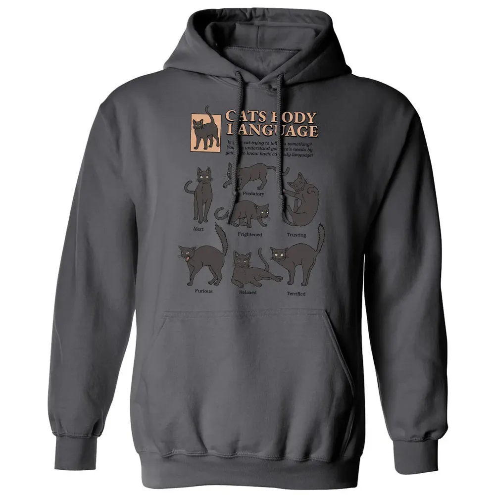 Cats Body Language Classic Unisex Hoodie - 7