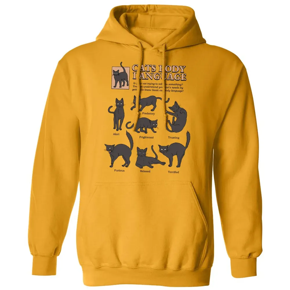 Cats Body Language Classic Unisex Hoodie - 12