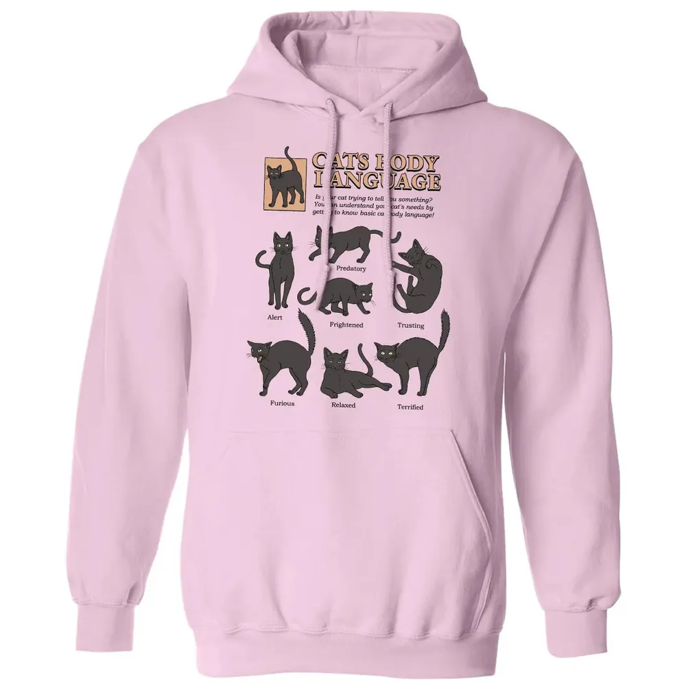 Cats Body Language Classic Unisex Hoodie - 3