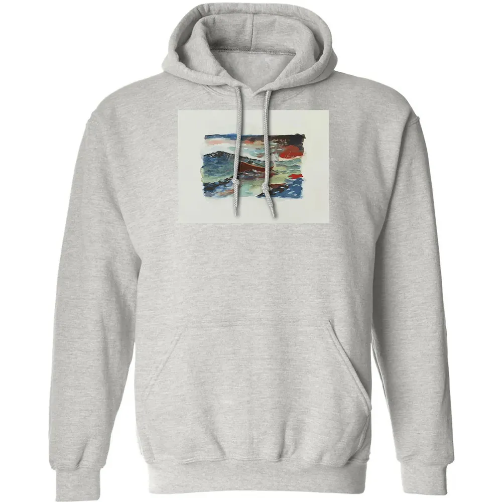 Rowboat Painting Classic Unisex Hoodie - 2