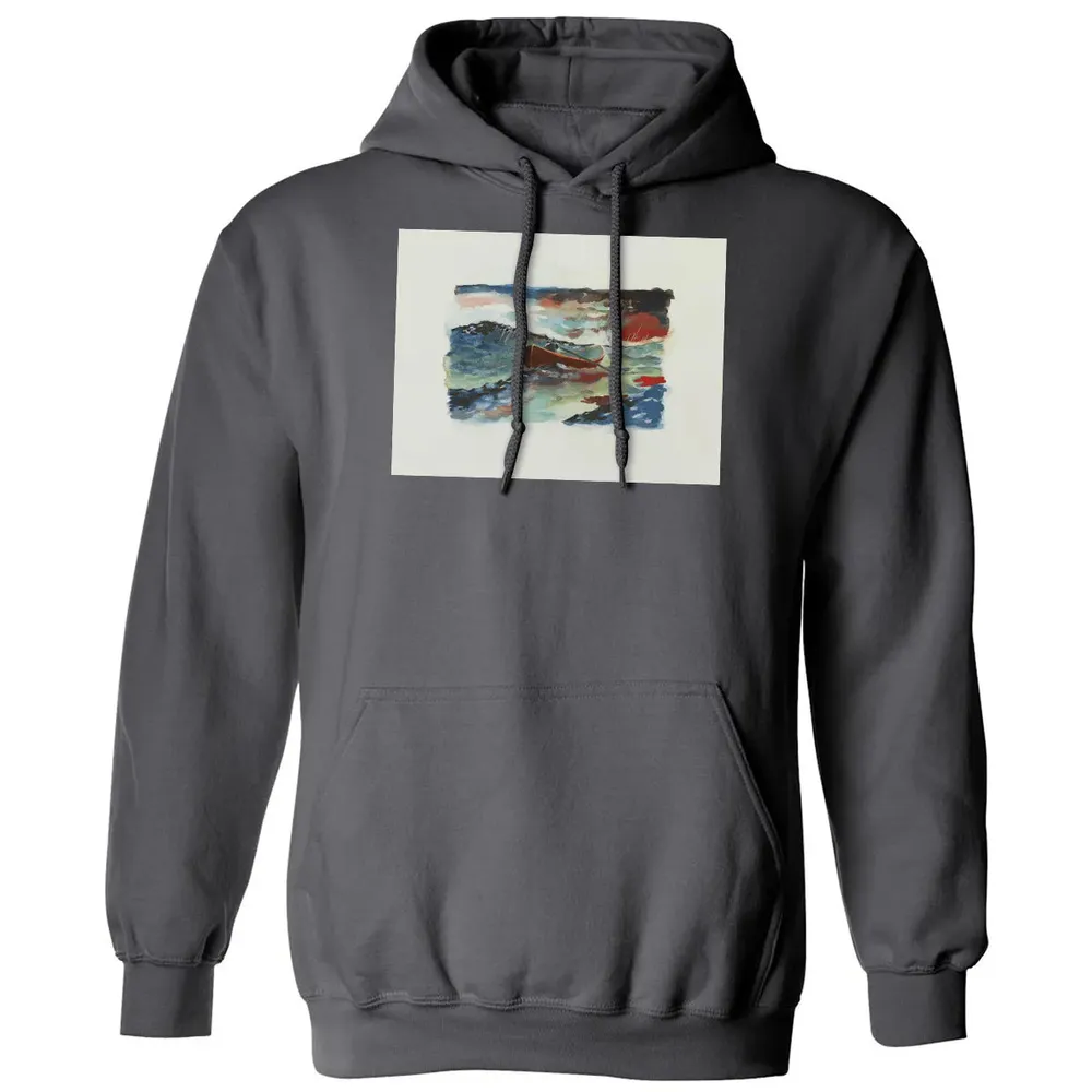 Rowboat Painting Classic Unisex Hoodie - 7