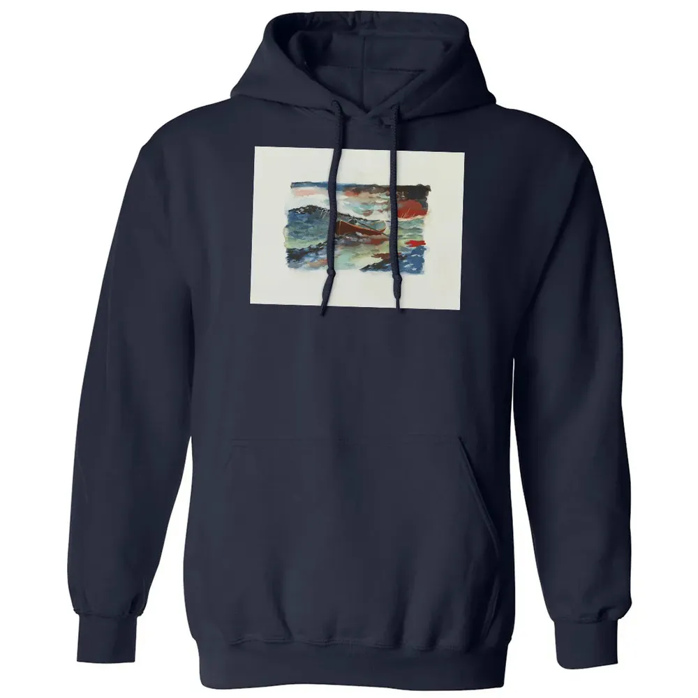Rowboat Painting Classic Unisex Hoodie - 8