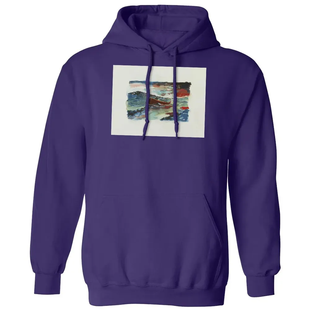 Rowboat Painting Classic Unisex Hoodie - 6
