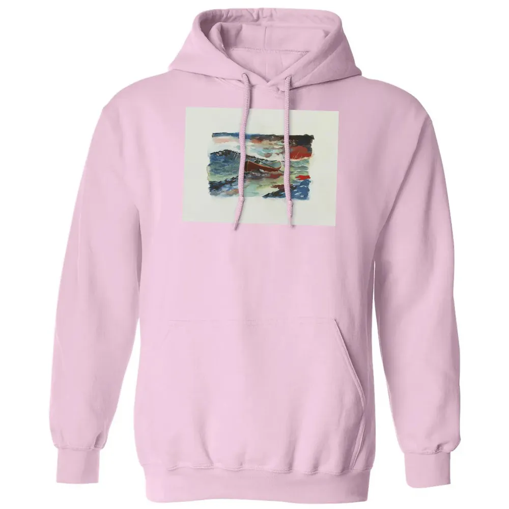 Rowboat Painting Classic Unisex Hoodie - 3